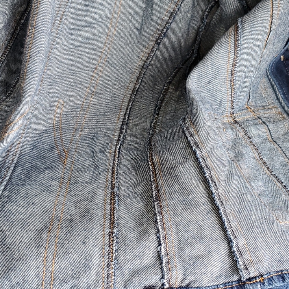 Unique Rave Jean Jacket –Size Small - Picture 13 of 13